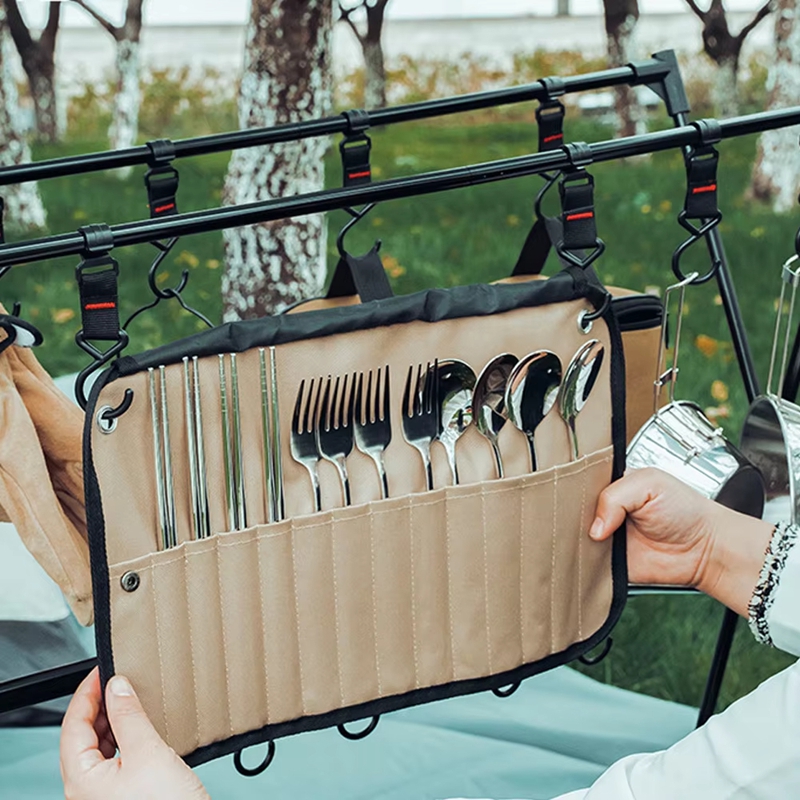 Camping Cooking Utensil Bag - Taşınabilir Açık Hava Sofra Saklama Çantası