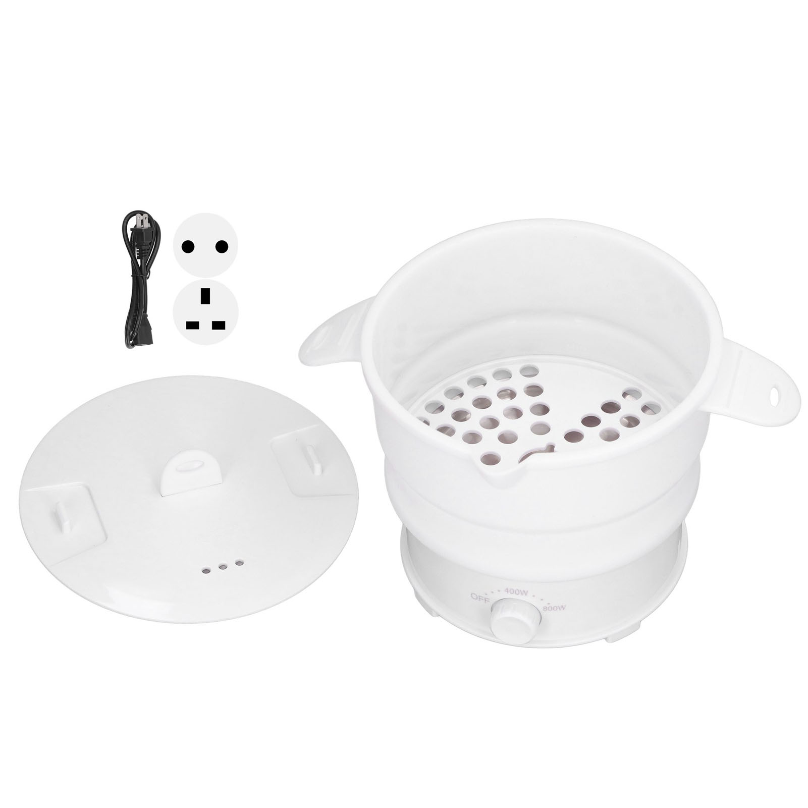 Camping Cooking Gear - Katlanabilir Elektrikli Sıcak Tencere Pişirici 800W