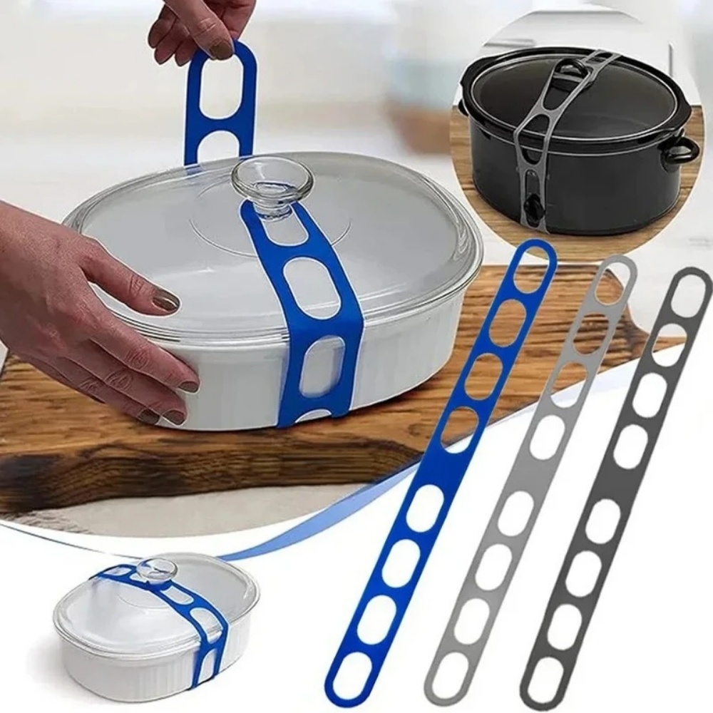 Camping Cooking Utensil Holder - Yeniden Kullanılabilir Silikon Elastik Tencere Kapağı