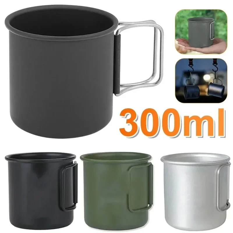 Camping Cooking Books - Yeni 300ml Katlanabilir Alüminyum Alaşımlı Bardak