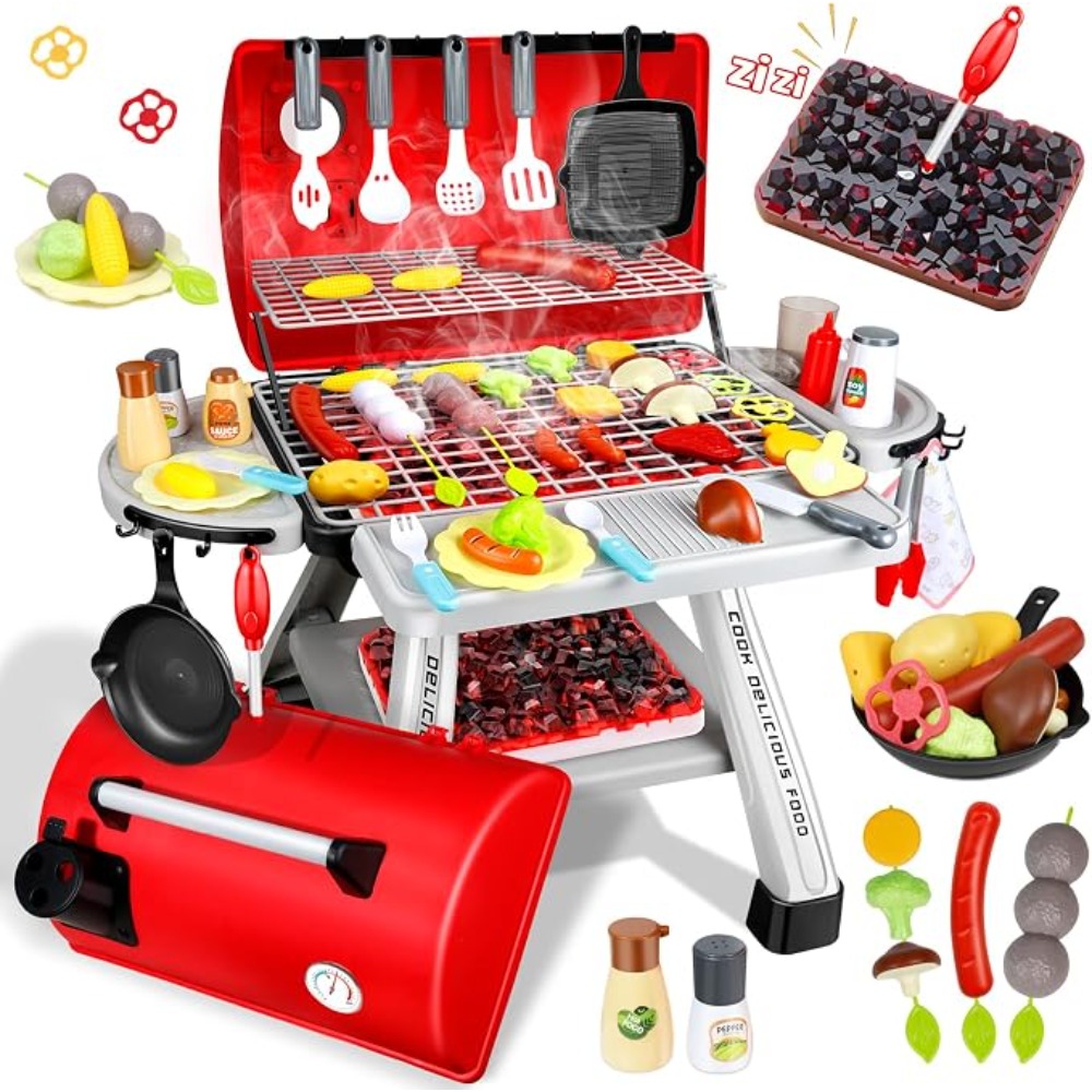 Camping Cooking Kids - Barbekü ızgara oyuncak seti çocuklar barbekü
