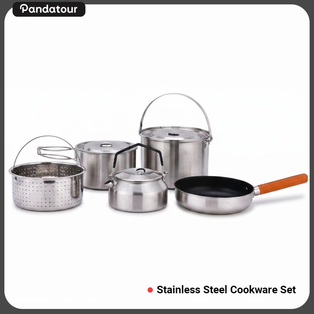 Camping Cooking Books - Pandatour Açık Hava Kamp 5 Parça