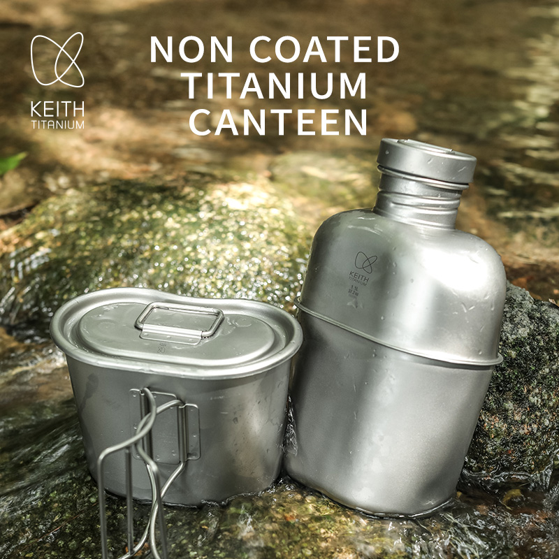 Camping Cooking Kit - KEITH Saf Titanyum Kantin Yemek Seti,