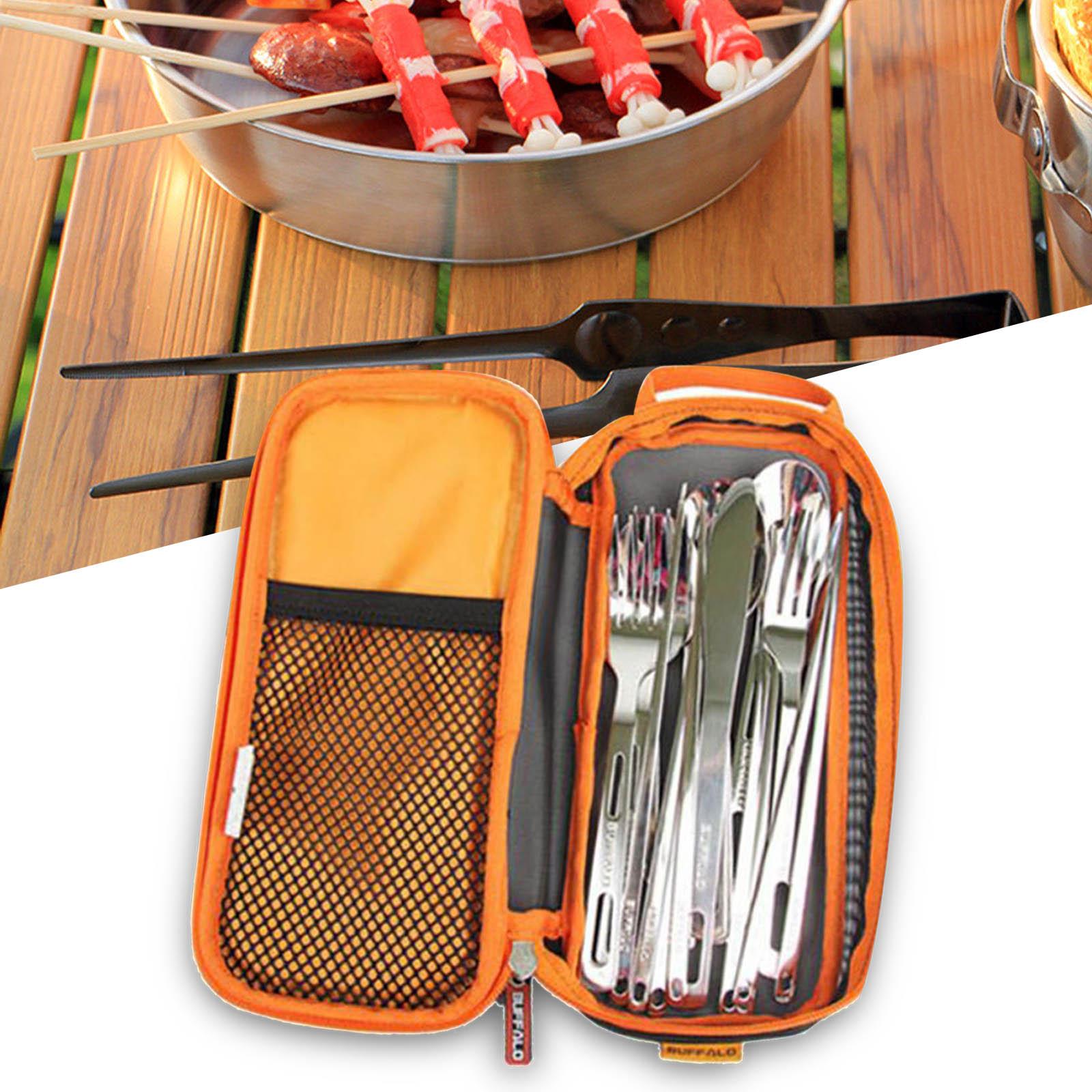Camping Cooking Utensil Holder - Kamp Gümüş Çatal Bıçak Takımı Organizatör