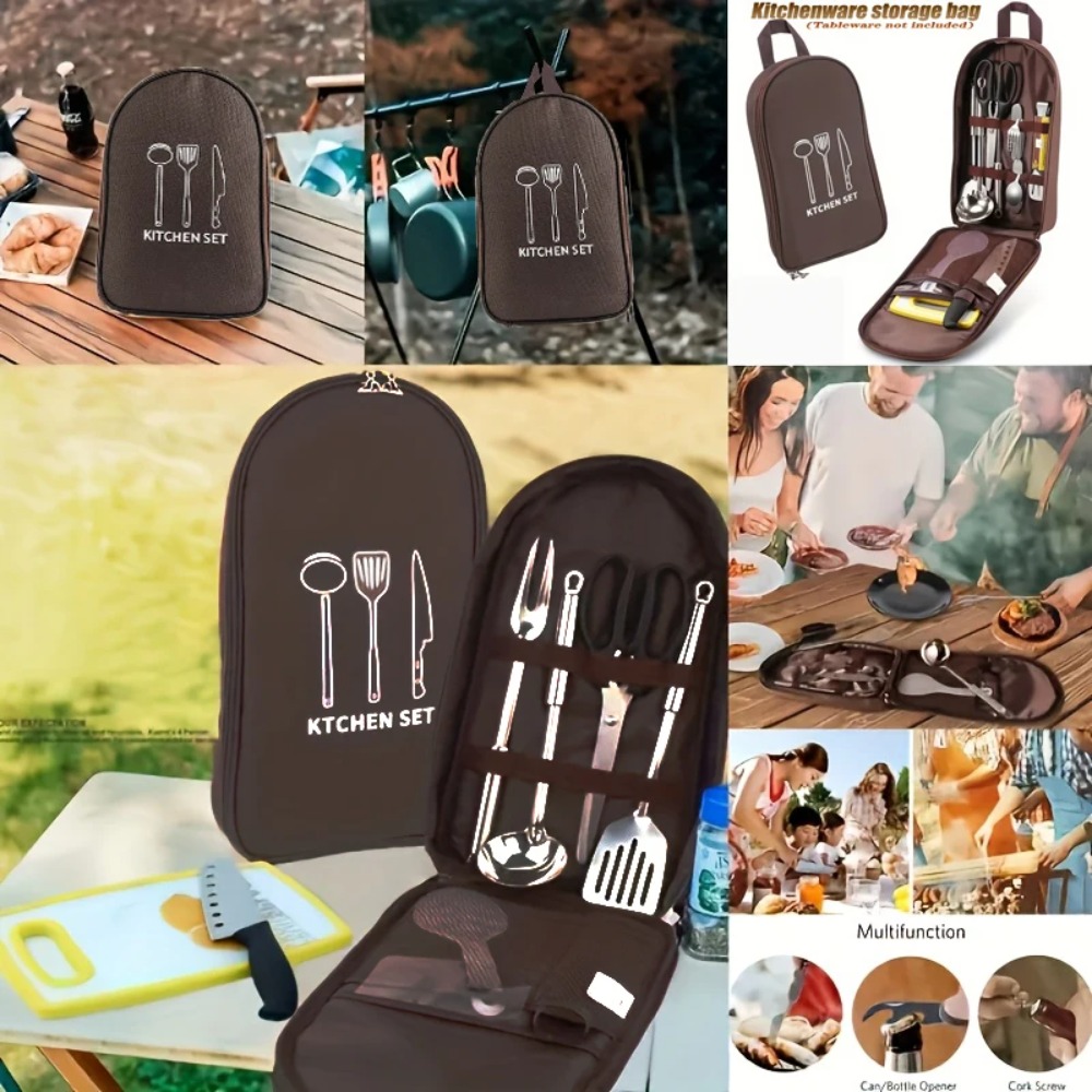 Taşınabilir Açık Hava Pişirme  - Camping Cooking Utensil Bag incelemesi ve fiyatı
