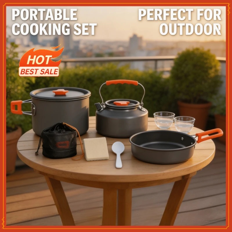 10 Parça Ultra Hafif Alüminyum - Camping Cooking Utensil Bag incelemesi ve fiyatı