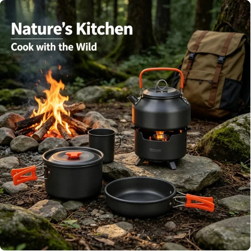 10 Parça Ultra Hafif Alüminyum - Camping Cooking Utensil Bag incelemesi ve fiyatı