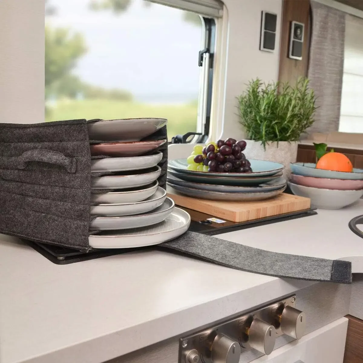 Keçe Plaka Bulaşık Bardak sakl - Camping Cooking Utensil Holder incelemesi ve fiyatı