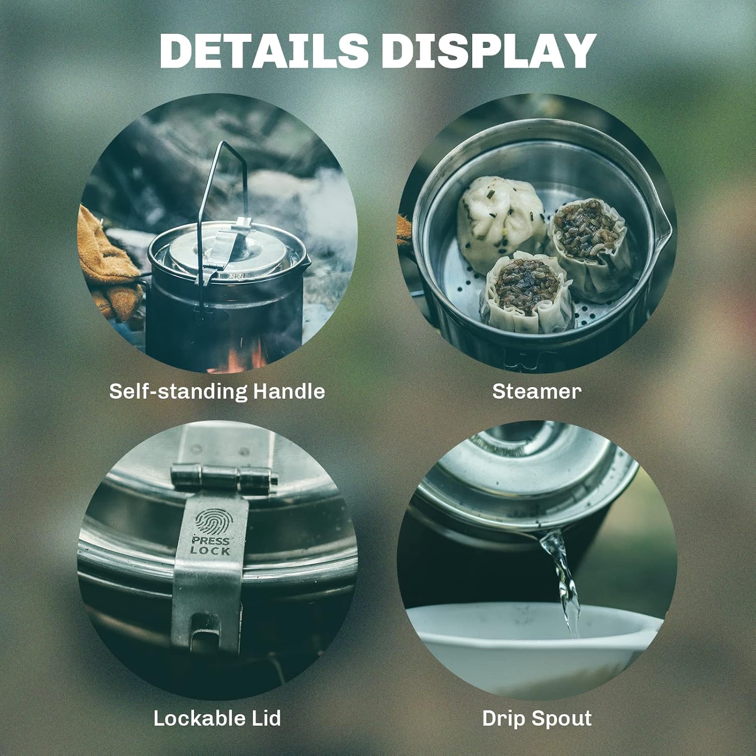 Yangın Akçaağaç 1.2L Paslanmaz - Camping Cooking Kit incelemesi ve fiyatı