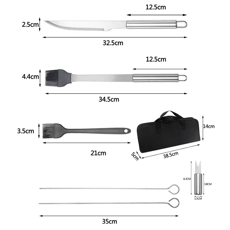 Paslanmaz Çelik Izgara Aksesua - Camping Cooking Utensil Bag incelemesi ve fiyatı